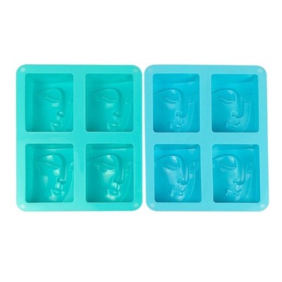 Buddhas Portrait Silicone Mould Human Face Molds DIY Soap Casting Molds