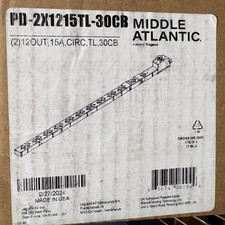 Middle Atlantic PD-2X1215TL-30CB / 2 12Out, 15A, CIRC, TL, 30CB