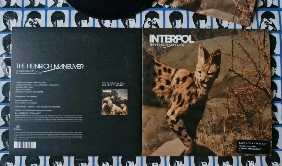 Interpol Heinrich Maneuver UK Limited Edition Gatefold 2007 7" 45 Vinyl  - Image 2 of 4