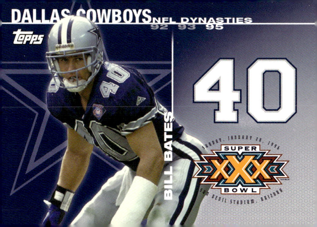 2008 Topps 2008 Topps - NFL Dynasties Tribute #DYN-BB Bill Bates Dallas Cowboys