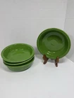 Set Of 4 Vintage Fiestaware Bowl By Homer Laughlin Shamrock Green Soup Cereal 7"