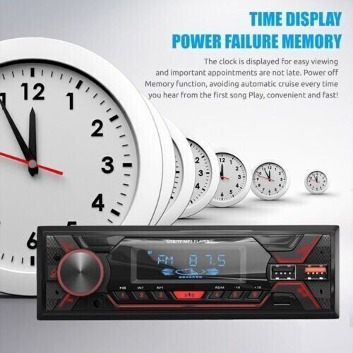 Bluetooth Head Unit Stereo Player Mp3/usb/sd/aux-in/fm In-da