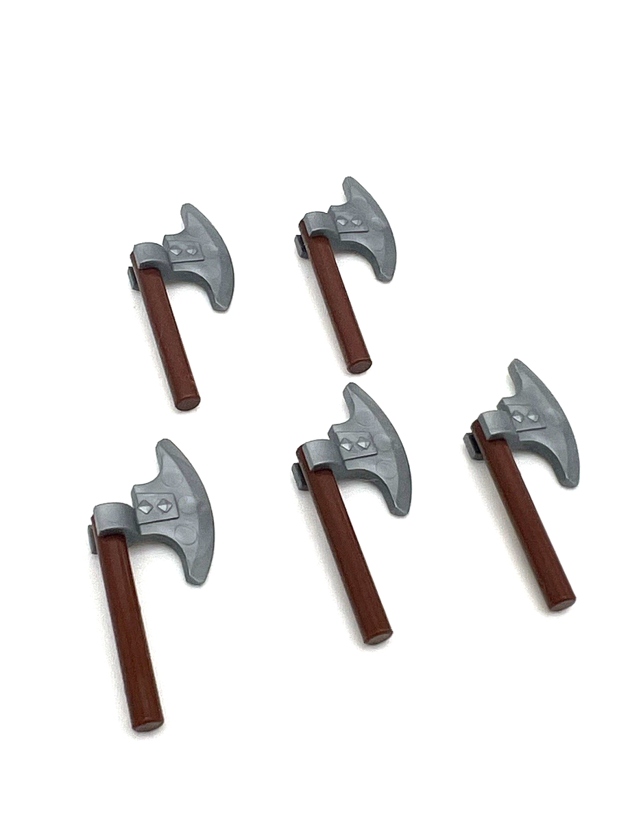 LEGO Castle Battle Axe Lot x5 Medieval Knight Viking Weapon Army