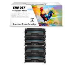 4PK 057 Toner Compatible for Canon 057 057H LBP227 233 226 MF445 MF453 With Chip