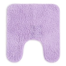 Lavender Basic Polyester Contour Bath Mat Non Slip 20 x 22 Inches