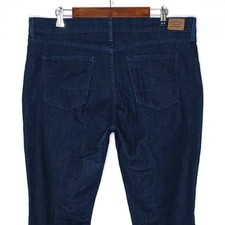 Levi's Signature mid rise bootcut womens jeans plus size 18/34 stretch dark wash