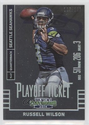 2014 Panini Contenders Playoff Ticket 125/199 Russell Wilson #87 11xt