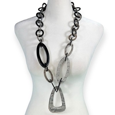 DENIS CHARLES RUSH OVERSIZED VINTAGE AVANT GARDE CHUNKY NECKLACE STATEMENT MOD