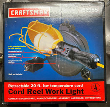 Craftsman Retractable 20ft Cord Reel Work Light