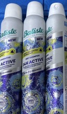 3X  Batiste 24H Active Dry Shampoo 200ml No Rinse Sweat Activated 16.65 per litre