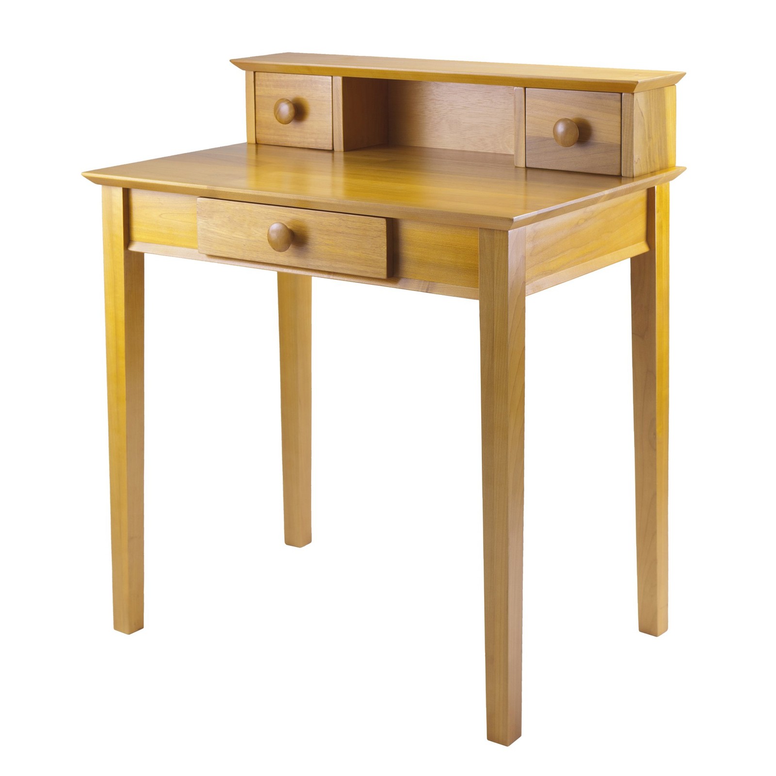 Winsome Studio 5-Piece Transitional Solid Wood Home Office Set in Honey Brown