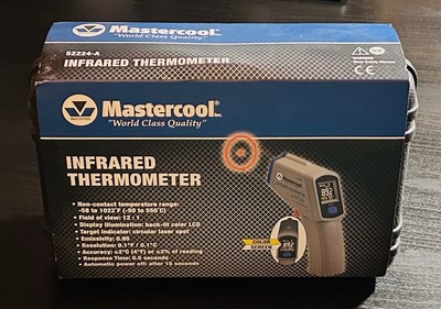 MasterCool 52224-A Infrared Thermometer with Laser, Colored Screen NEW