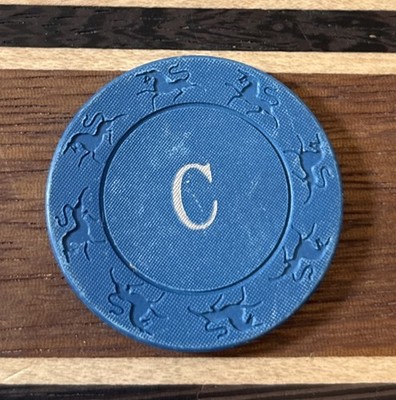 Vintage Unidentified  C  Casino Roulette Poker Gaming Chip