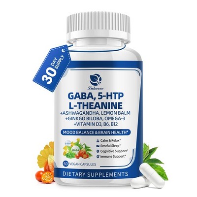 (Gamma Aminobutyrinsäure) 750mg w/L-Theanin & 5HTP für Stresslinderung