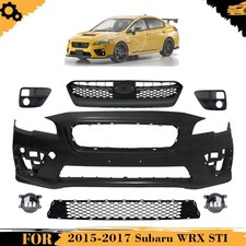 Front Bumper Cover Fascia Grille Assembly For 2015-2017 Subaru Wrx Sti