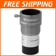 Silver Omni Barlow Lens 2X for Celestial Views