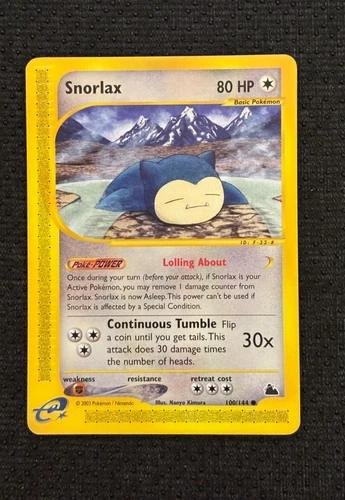 2003 Skyridge Snorlax 100/144 Near Mint Condition