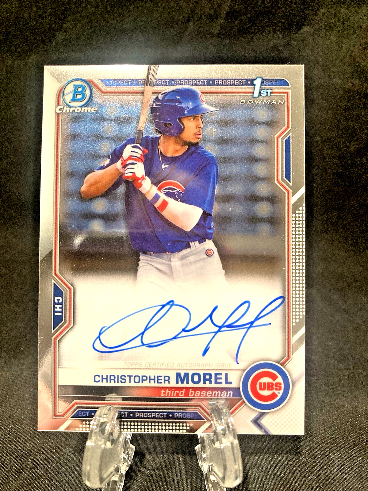 2021 Bowman Chrome - Prospect Autographs Christopher Morel #CPA-CMO (AU, RC)