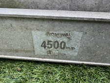 Aluminum Double Extension Ladder 4.7m (15ft) 17 Rung. Mercury Silver Heavy Duty