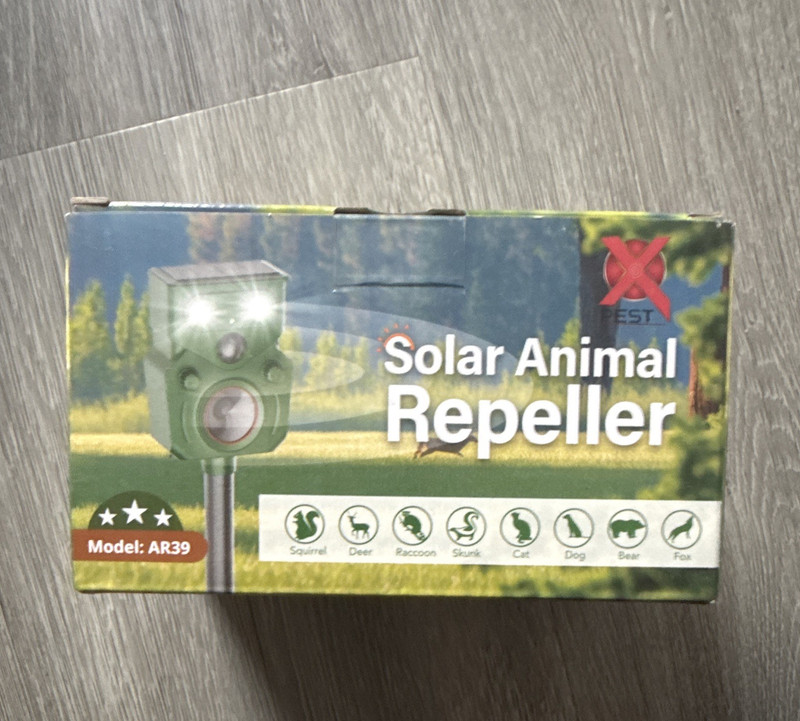 X PEST AR39 Solar Outdoor Ground Animal Repeller Green Squirrel Deer Cat