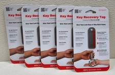 FIVE 5 KeySmart Recover ID Anonymous Lost Found Tag - Stainless Steel New