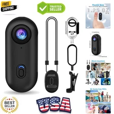 i3 4K Thumb Action Camera,Tiny Size, Mount Anywhere,Small Body Camera with Sp...