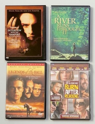 4 Brad Pitt DVDs: Interview with the Vampire, Legends Of The Fall, Burn After +1