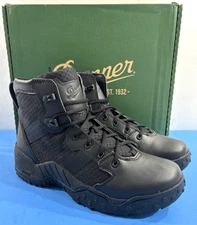 NIB 10 EE MENS DANNER 25730 SCORCH SIDE-ZIP 6" BREATHABLE BLACK HOT BOOTS