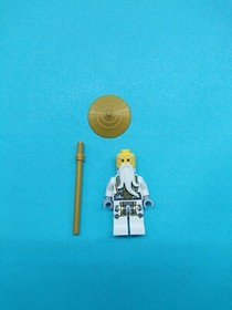 Lego Ninjago Minifigure Sensei Wu - Possession w/ Staff, Hat 70738!