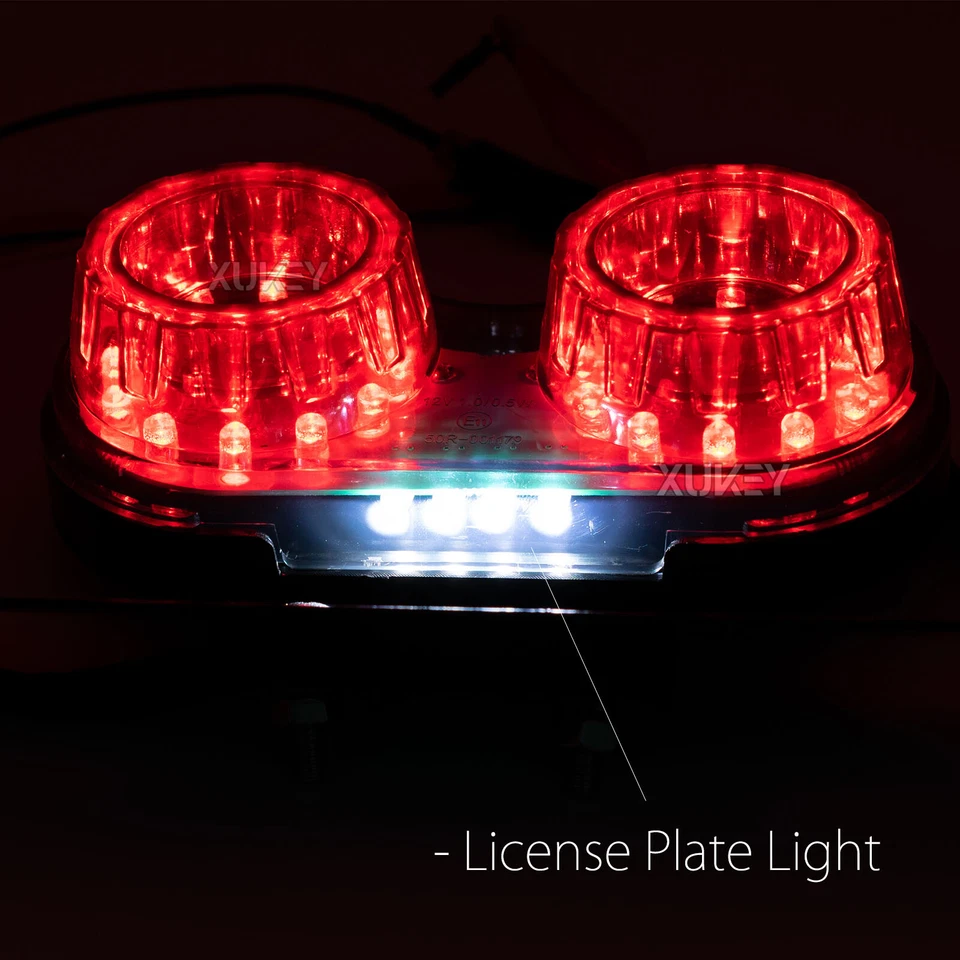 For Yamaha V Star 250 650 950 1100 Motorcycle Turn Signal LED Tail Brake Light, Foto 4 de 4