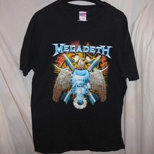 Vintage Y2K MEGADETH Eagle Promo Murina Shirt Sz Large Made In USA