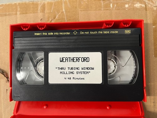 Weatherford Thru Tubing Window Milling System VHS Training Tape - Rare & Vintage - Picture 2 of 3