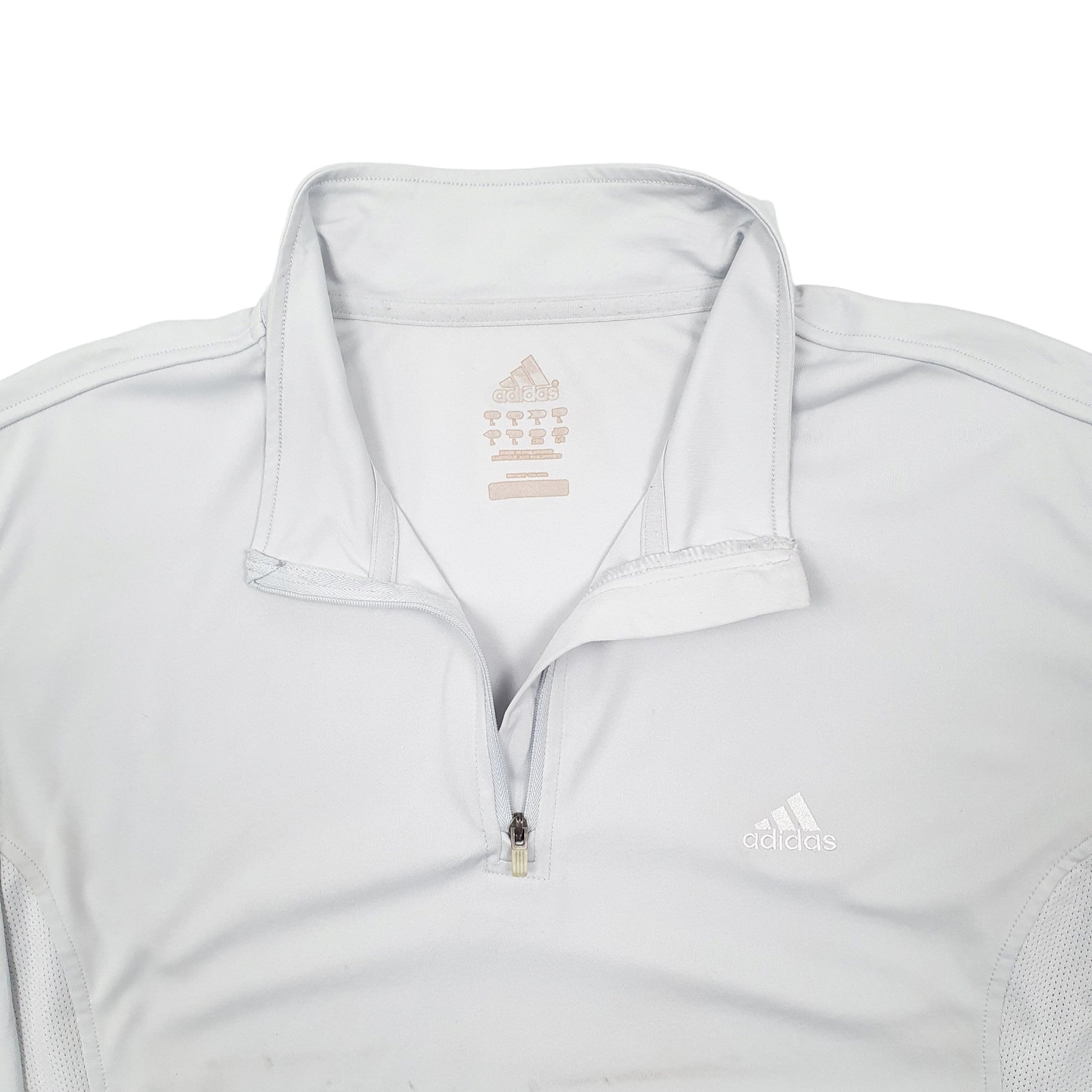 ADIDAS 1/4 Quarter Zip Running Active Jumper Sweatshirt Mens L image 2