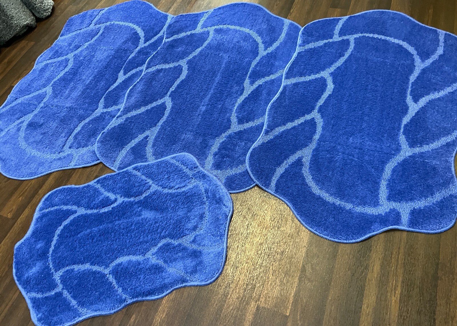 ROMANY WASHABLE GYPSY MATS REGULAR SIZE 4PCS SET NON SLIP DARCEY DESIGN