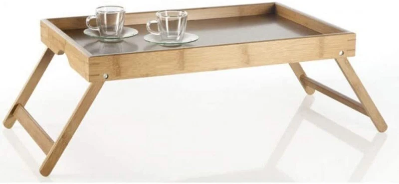 Vassoio Tavolino da Letto BRANDANI Colazione Tablet Smart Pieghevole in Bamboo, fotografia 4 di 10