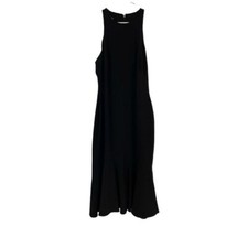 Ralph Lauren Black Label Rhonie Dress Black NWT size 10 Racer Back Knee Length