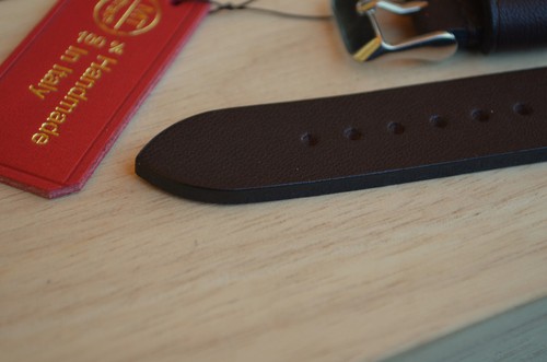 18 mm Cinturino artigianale cuoio marrone scuro fatto a mano MTstraps Handmade - Picture 3 of 15