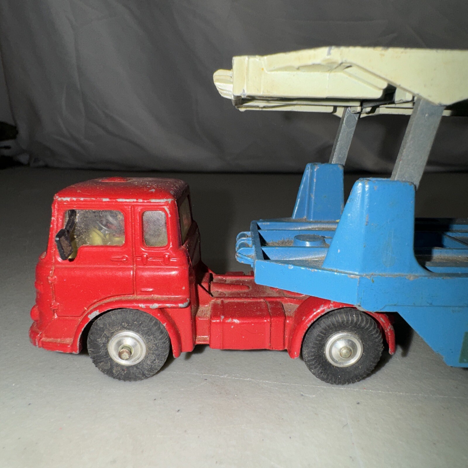 Vintage Original Carrimore Car Transporter & Big Bedford Tractor