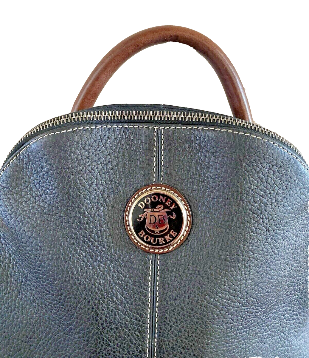 NWOT Vintage DOONEY & BOURKE Black Pebbled Leather Zip NWOT Vintage DOONEY & BOURKE Black Pebbled Leather Zip