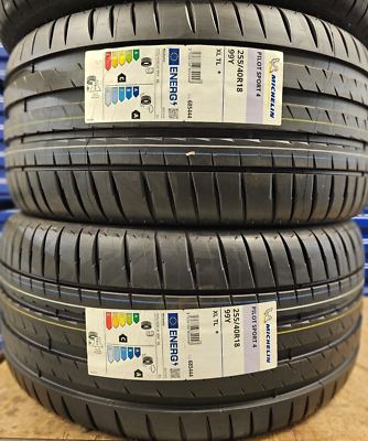 255/40R18 1本 2X NEW MICHELIN PILOT SPORT 4 255/40 ZR18 XL 99Y 255 40 18 BMW
