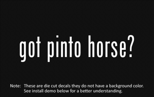 (2x) got pinto horse? Sticker Die Cut Decal vinyl