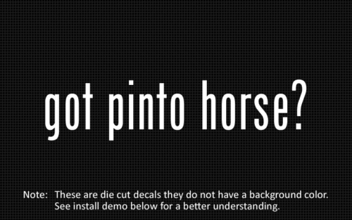 (2 x) Got pinto horse ? Autocollant décalcomanie décalcomanie vinyle décalcomanie décalcomanie - Photo 1/1