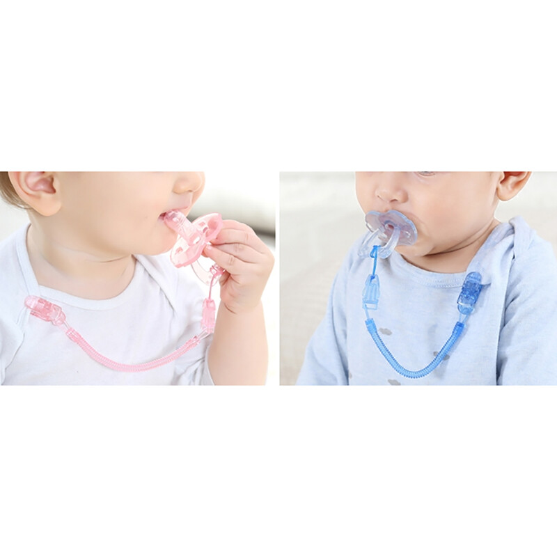 2pcs Baby Kids Chain Clip Holders Dummy Pacifier Soother Nipple Leash
