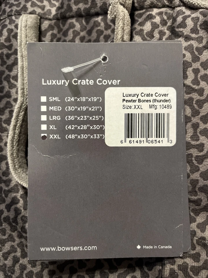 Bowsers роскошь ящик чехол размер XXLarge олова кости новый - Изображение 4 из 4