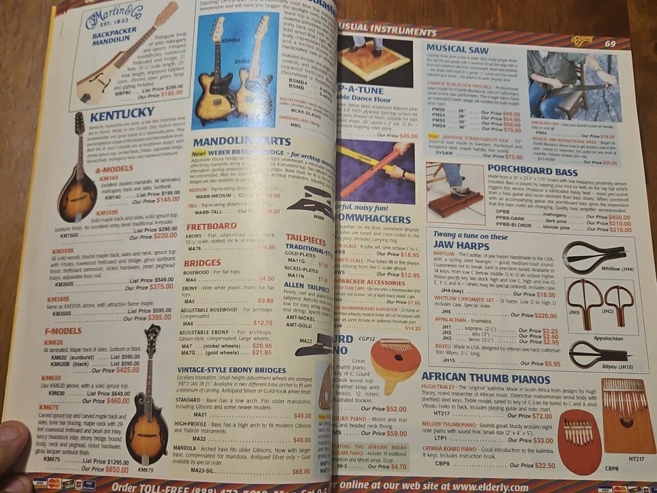 ELDERLY INSTRUMENTS CATALOG MUSIC MARTIN FENDER 2001 - Image 3 of 4