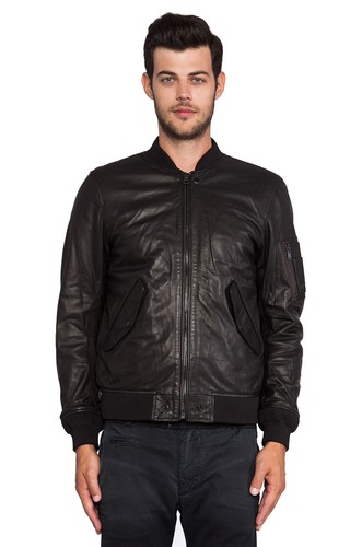 DIESEL L-DEVRA LEATHER JACKET SIZE XXL 