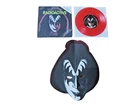 KISS / GENE SIMMONS Radioactive RARE 1979 UK RED VINYL PRESSING 7" & MASK CAN134