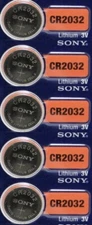CR2032 Keyless Entry Car Remote Key FOB Battery - 5 Pack
