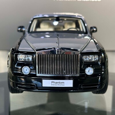 KYOSHO 1:18 Rolls-Royce Phantom Extended Black/Silver Diecast