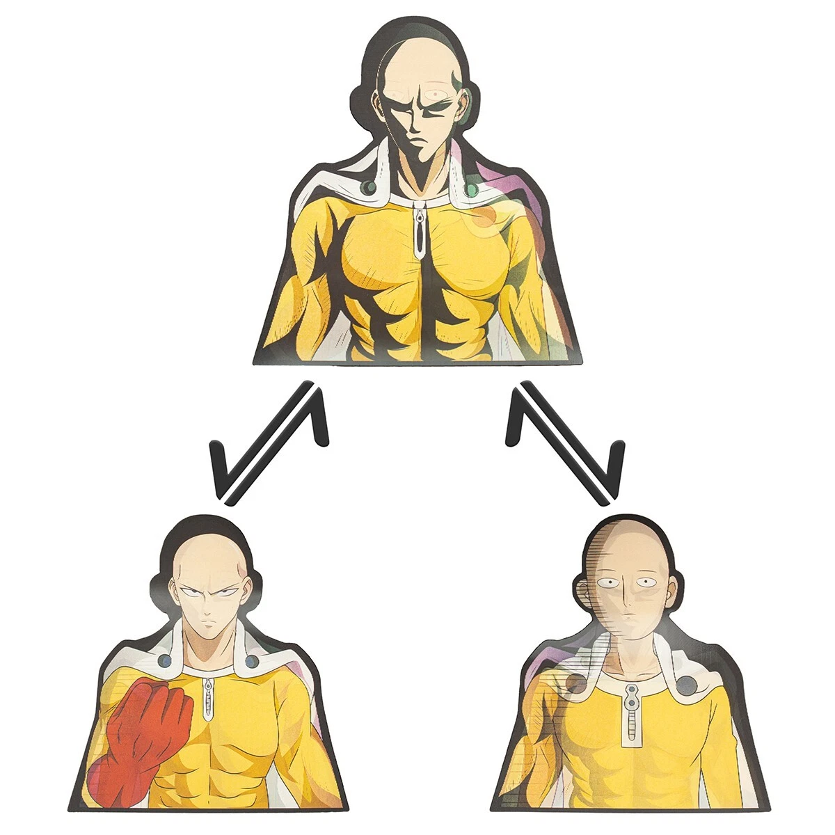 Free: Saitama illustration, One Punch Man Saitama Manga Sticker